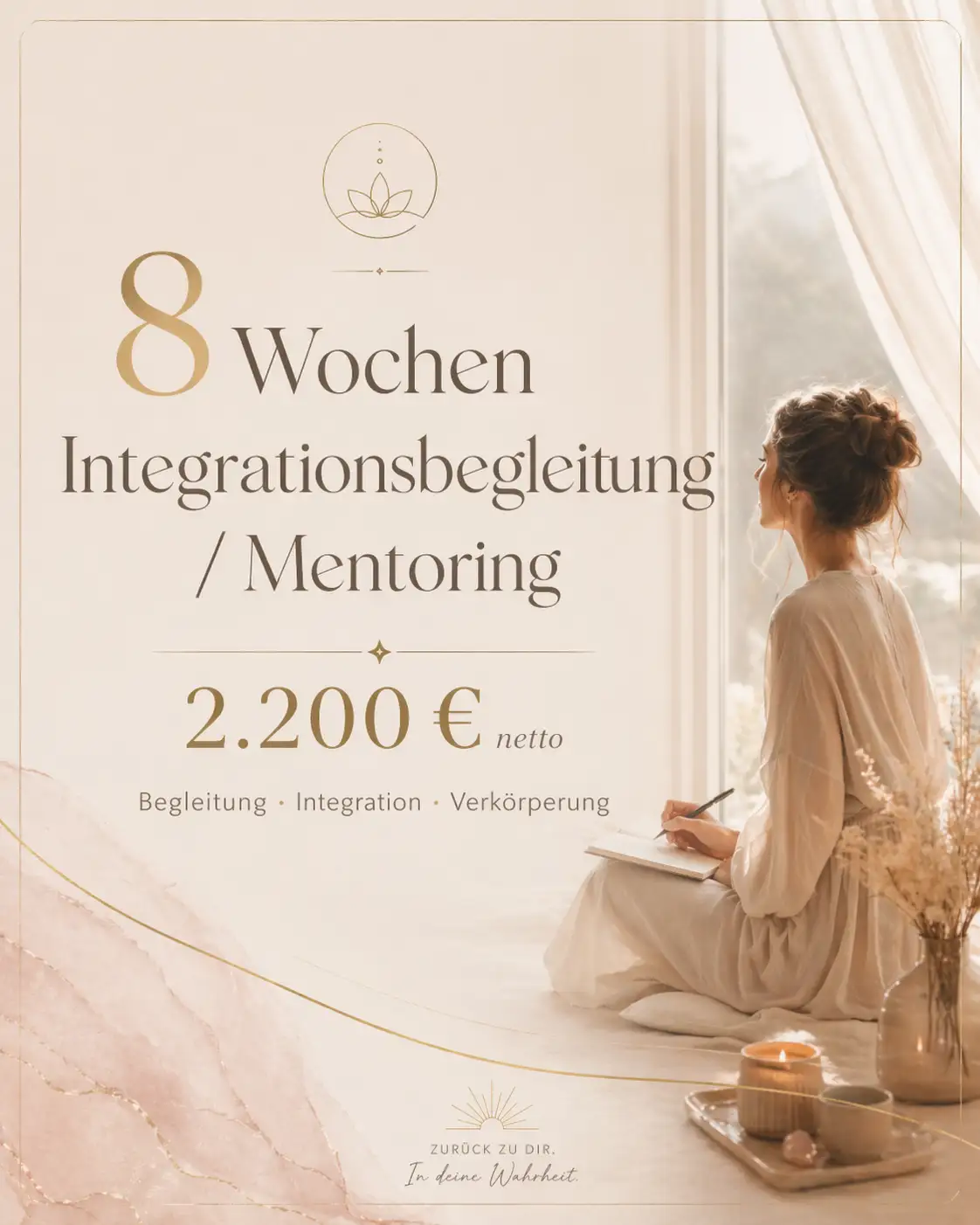 8 Wochen Integrationsbegleitung / Mentoring – 2.200 € netto – Begleitung, Integration, Verkörperung